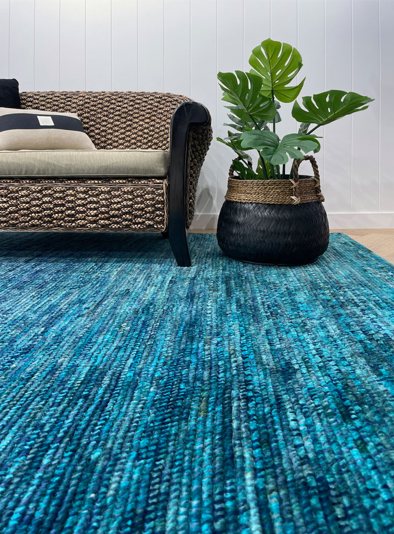 aqua luxury modern rug